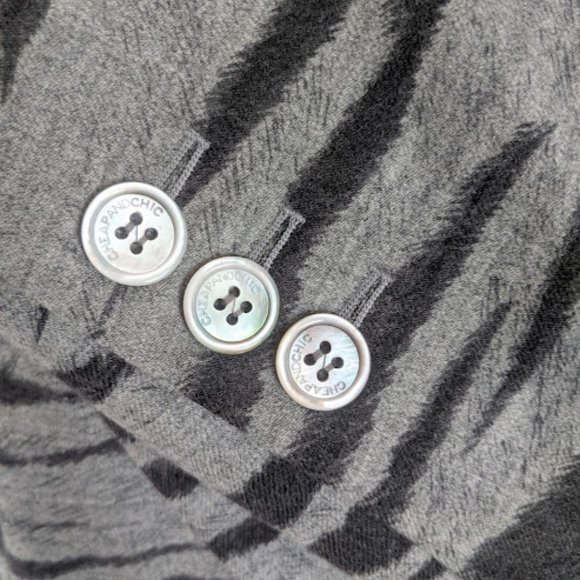 Moschino Grey Tiger/ Zebra Print Blazer - Picture 5 of 7